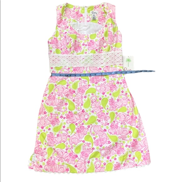 🌸NWT Vintage Lilly Pulitzer Dress Black Jack Cat Size 6 - Picture 6 of 9
